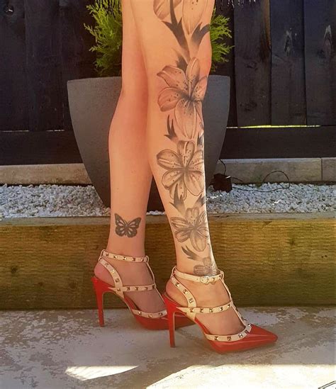 tattoo design on legs